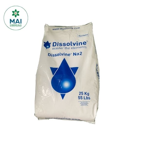 Dissolvine 2Na là khử phèn, giải độc, tạo phức mạnh